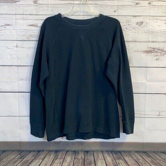 Duluth Trading Shirt Mens XL Blue Rugged Camping Crew Neck Ribbed Outdoor Heavy - Picture 1 of 5